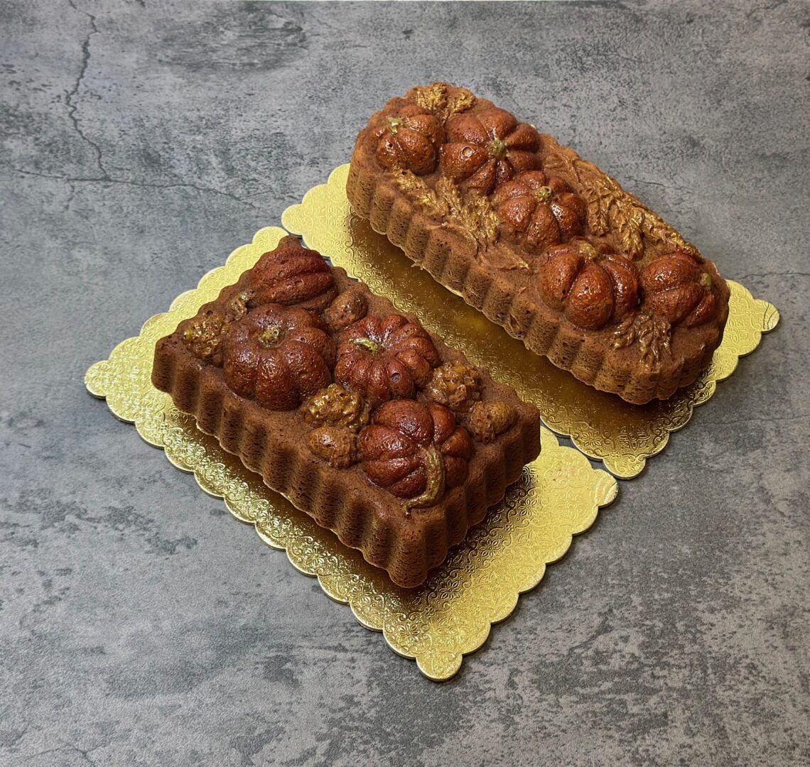 Pumpkin loaf pumpkin spiced cake with cream cheese filling