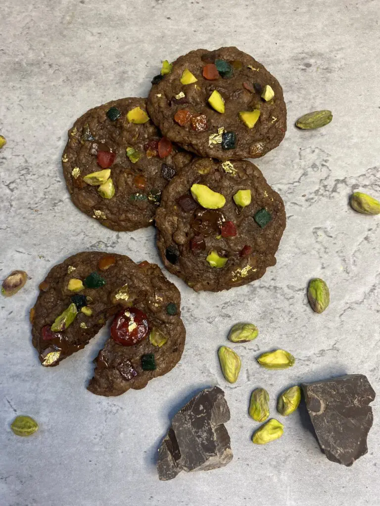 Chocolate Paradise Cookies With Pistachios