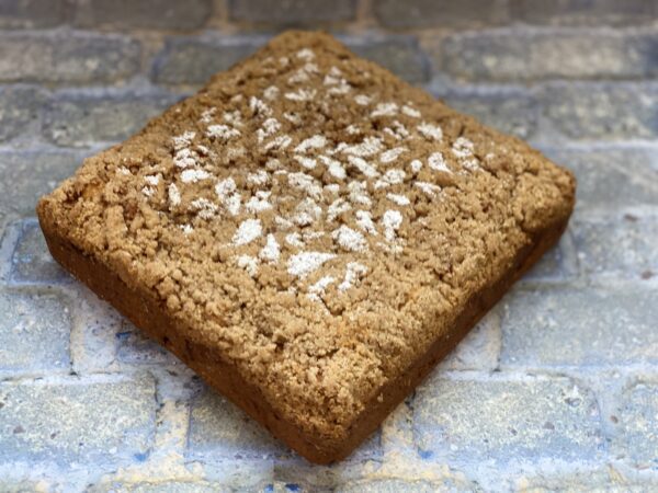 A Pound Cake Slab With Candy Toppings