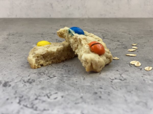 Oatmeal Animal Cookie Slices in Half