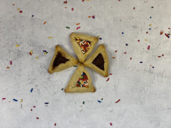 Four triangle cookies