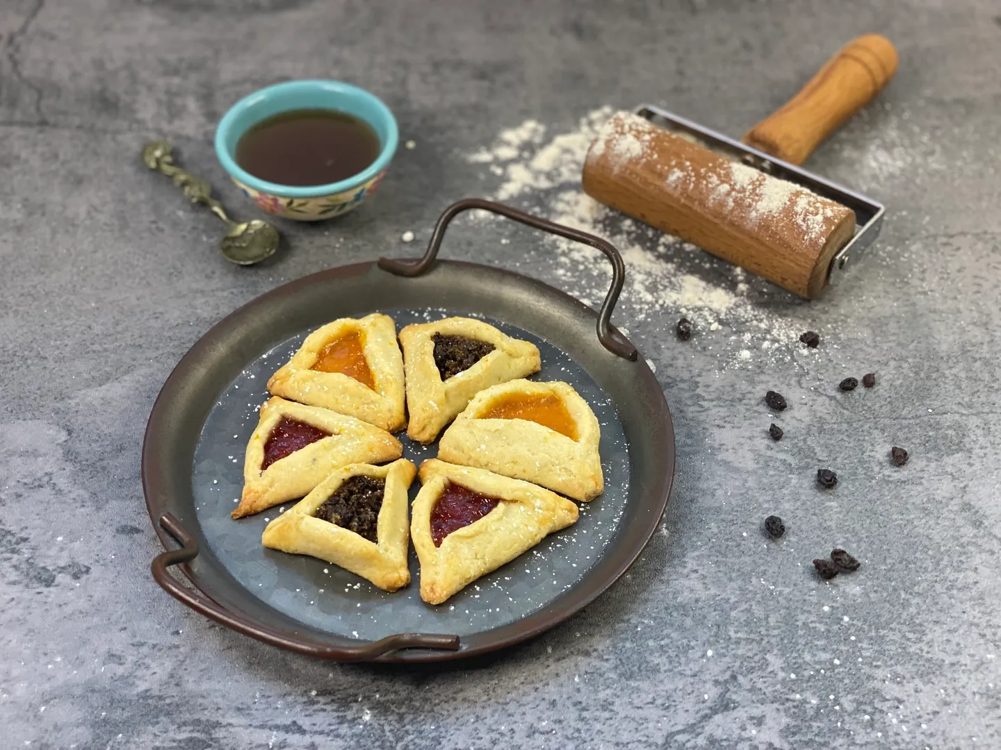 Marmalade and Poppy Seed Triangle Purim Cookie Box